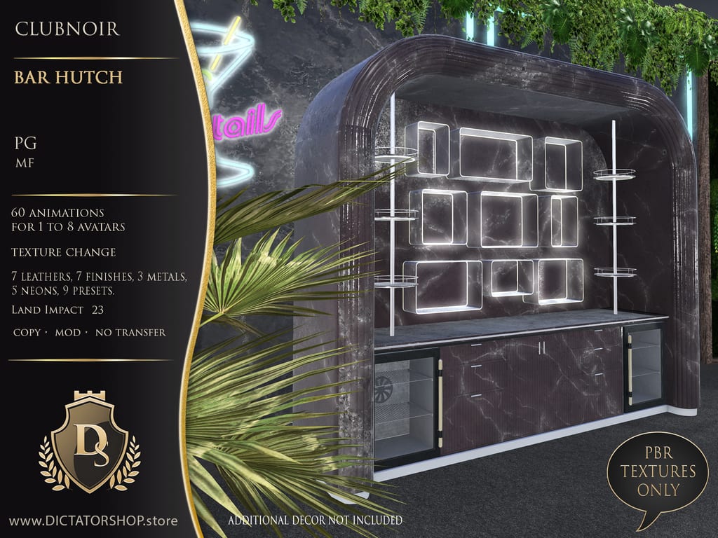 ClubNoir Bar Hutch, PG version